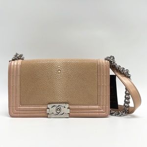 CHANEL stingray boy crossbody bag